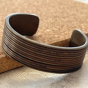 Vintage Brass and Copper Women’s Cuff Bracelet